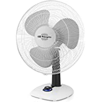 Orbegozo TF 0123 Ventilador de sobremesa- 25 W- plastico- Blanco y negro
